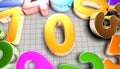 Number 0 3D. Royalty Free Stock Photo