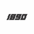 Since 1890 number symbol design