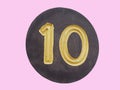 Number Symbol of 10 design, enjoy 10 prasaint discount offer.