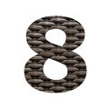 Number 8 - Synthetic rattan background