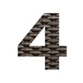 Number 4 - Synthetic rattan background