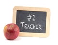 Number 1 Teacher Background Royalty Free Stock Photo
