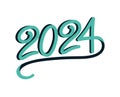 2024 number text illustration