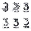 numeric logo three