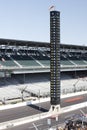 The Number Tower at Indianapolis Speedway Track during Indy 500. Royalty Free Stock Photo