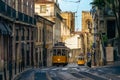 number 28 tram of lisbon in portugal