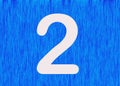 Number two in mathematics Royalty Free Stock Photo