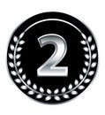 Number two medal Royalty Free Stock Photo
