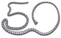 Number 50 uploaded gray rope Royalty Free Stock Photo