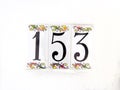 Number 153 Royalty Free Stock Photo