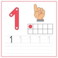 Number writing practice 1