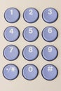 Numbered keypad