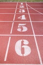 Numbered running track