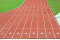 Numbered Running Track Lanes