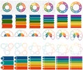 30 numbered Templates Infographics 3, 4, 5, 6, 7, 8, positions