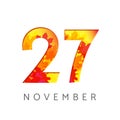 27 numbers autumn logo