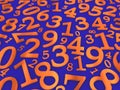 Numbers background Royalty Free Stock Photo