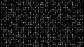 Texture of random numbers on black exploring numerical digits of big data in data science, algorithm, and statistics for software Royalty Free Stock Photo