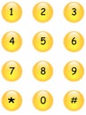 Numbers buttons