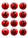 Numbers Buttons Royalty Free Stock Photo