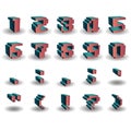 numbers collection. Vector illustration decorative design