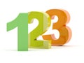 123 3D numbers