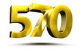 570 numbers. Royalty Free Stock Photo