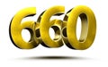 660 numbers. Royalty Free Stock Photo