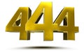 444 numbers. Royalty Free Stock Photo