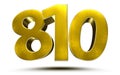 810 numbers. Royalty Free Stock Photo