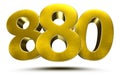 880 numbers. Royalty Free Stock Photo