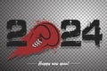 Happy New Year 2024 and boxing glove