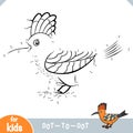 Numbers game, education game for children, Hoopoe