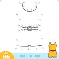 Numbers game, education dot to dot game for children, Retro swimsuit