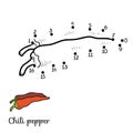 Numbers game: fruits and vegetables (chili pepper)