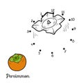 Numbers game: fruits and vegetables (persimmon)