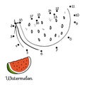 Numbers game: fruits and vegetables (watermelon)