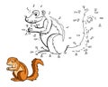 Numbers game, game for children (ground squirrel, xerus)