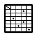 Numbers glyph vector icon which can easily modify or edit