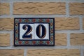 Numbers on house wall Royalty Free Stock Photo