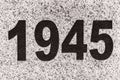 Numbers 1945 on a marble slab