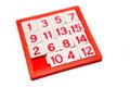 Numbers puzzle Royalty Free Stock Photo