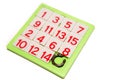 Numbers puzzle Royalty Free Stock Photo