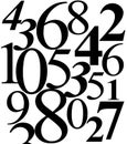 Numbers puzzle Royalty Free Stock Photo