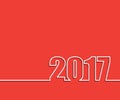 2017 numbers on red background.