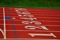 Numbers on a Running Track