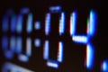 Numbers on the screen Royalty Free Stock Photo
