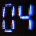 Numbers on the screen Royalty Free Stock Photo