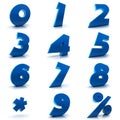 Numbers set Royalty Free Stock Photo