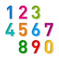 Numbers set Royalty Free Stock Photo